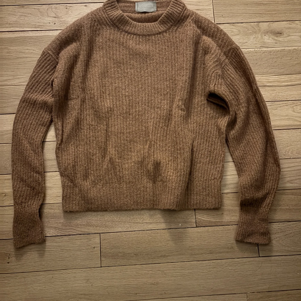 Everlane Cocoon Crew in Alpaca - Camel